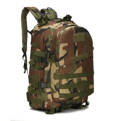 45L Large Capacity Molle Tactical Backpack Army Military Assault Bags Outdoor Hiking Trekking Hunting Camping Bag Camouflage