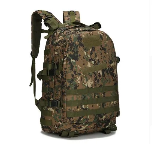 45L Large Capacity Molle Tactical Backpack Army Military Assault Bags Outdoor Hiking Trekking Hunting Camping Bag Camouflage