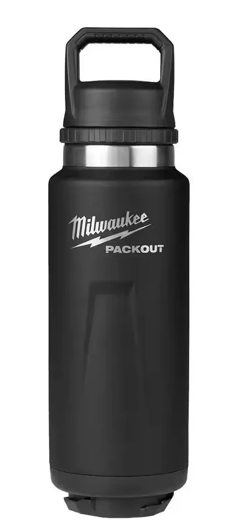 48-22-8397B Milwaukee PACKOUT 360z Insulated Bottle w/ Chug Lid - Black