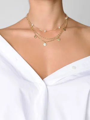Beads and charms necklace