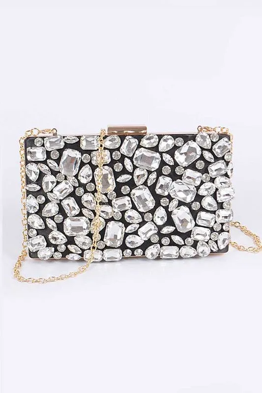 Bejeweled Crystal Iconic Box Clutch