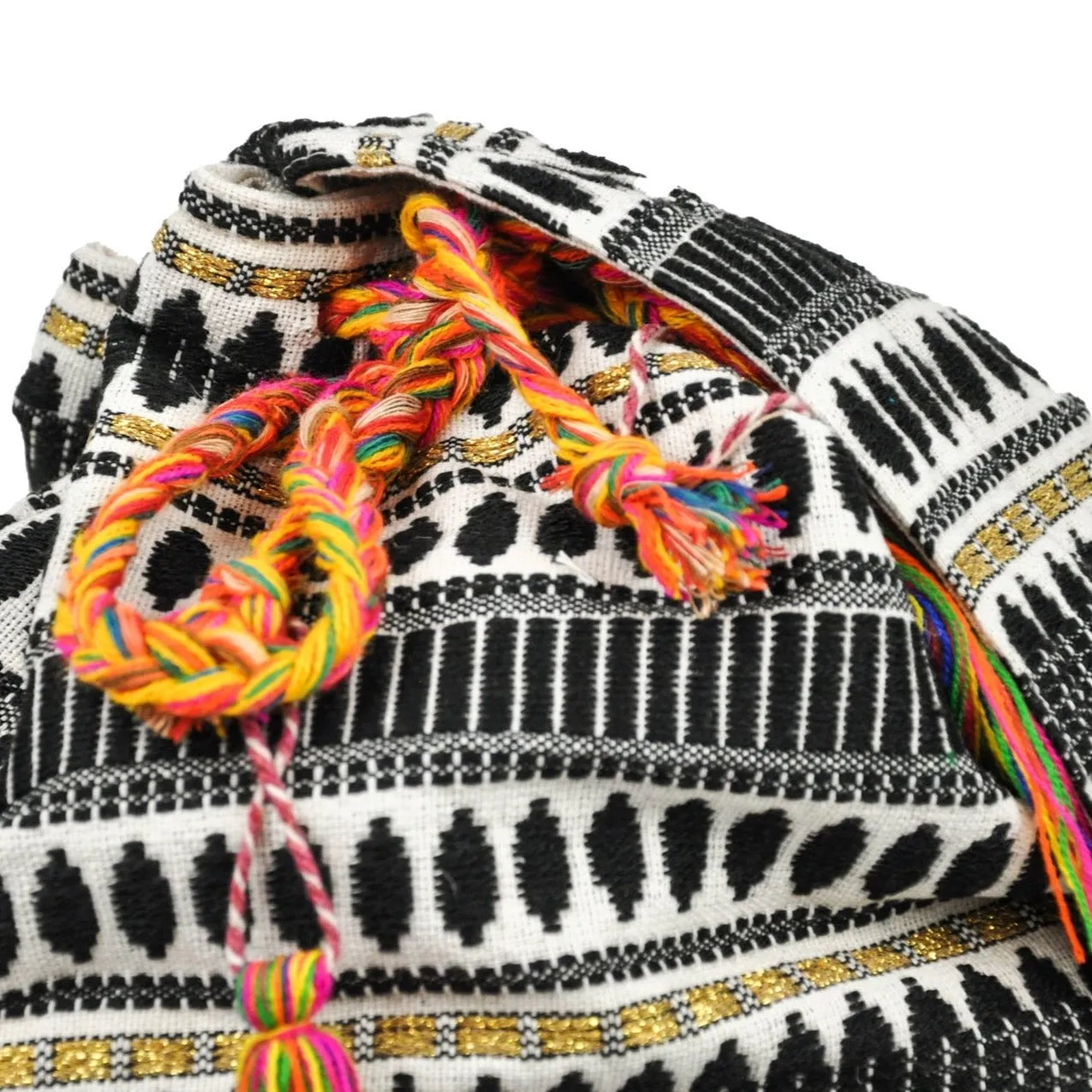 Boho Embroidered Crossbody Bucket Bag