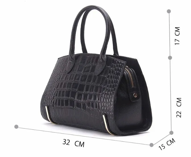 Caroline  Legere Damenhandtasche mit tierischem Muster