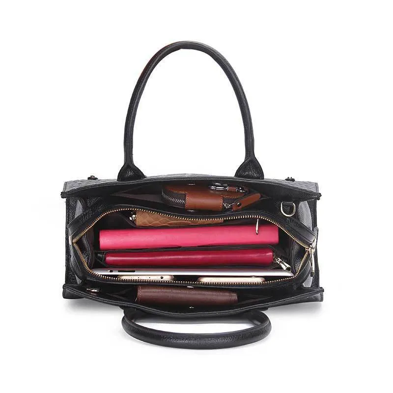 Caroline  Legere Damenhandtasche mit tierischem Muster