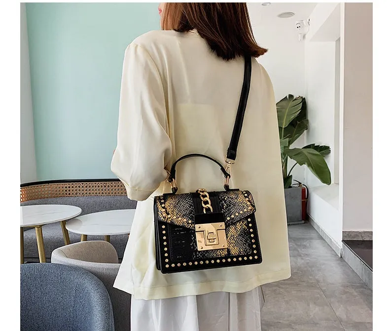 Caroline  Vegane Alligator Damen Schultertaschen