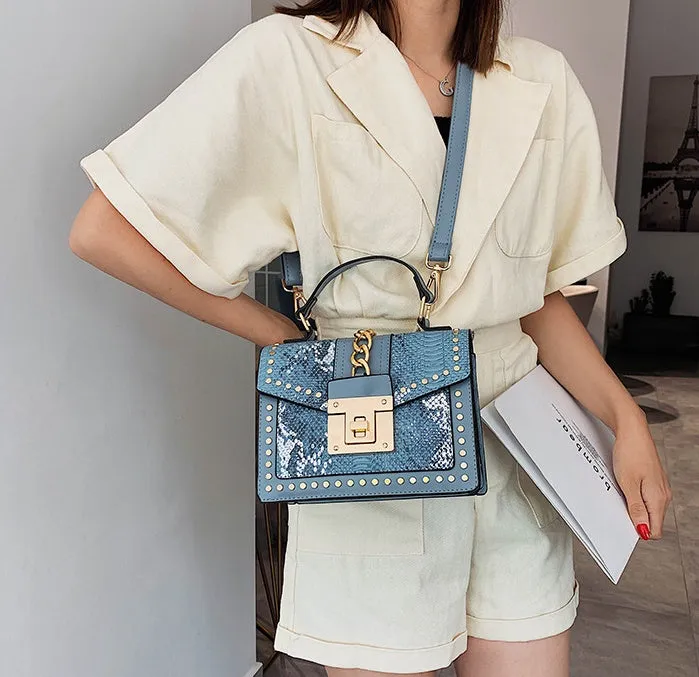 Caroline  Vegane Alligator Damen Schultertaschen
