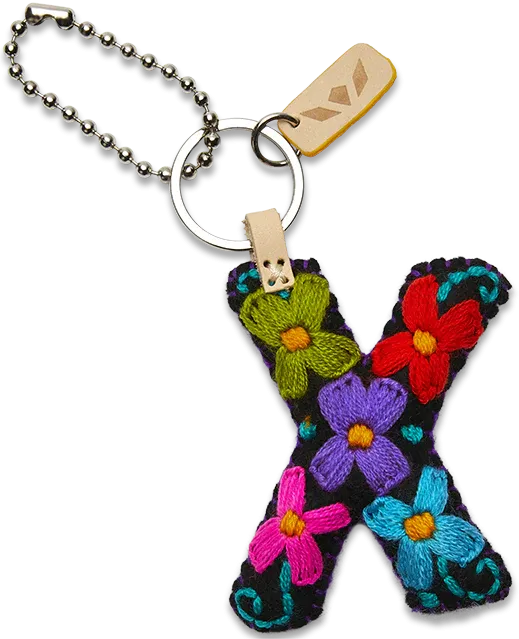 Consuela Black Felt Letter Charms