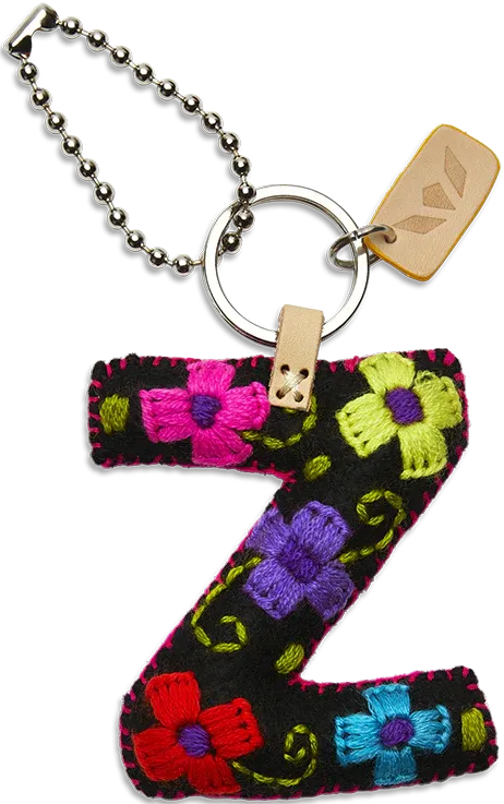 Consuela Black Felt Letter Charms