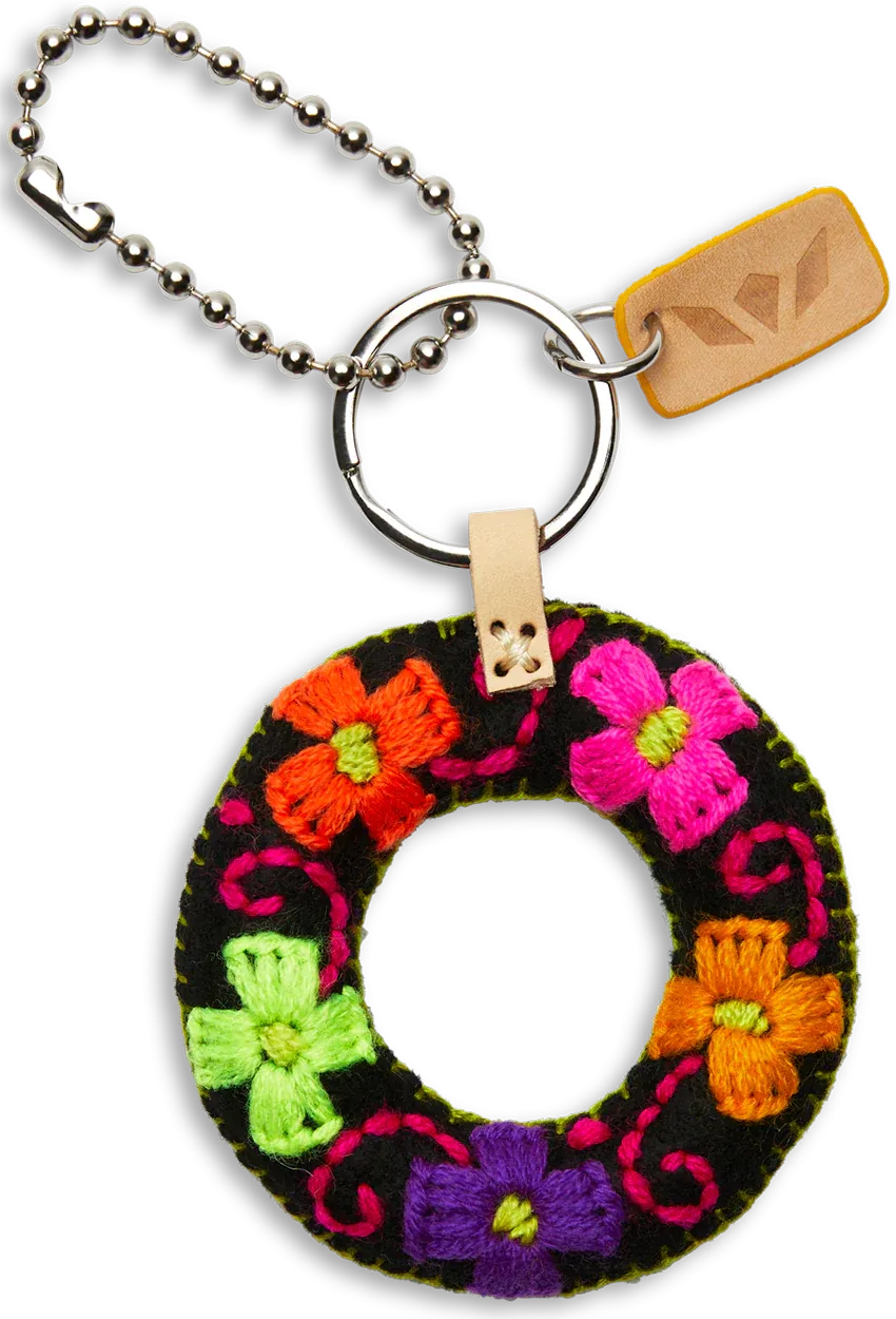Consuela Black Felt Letter Charms