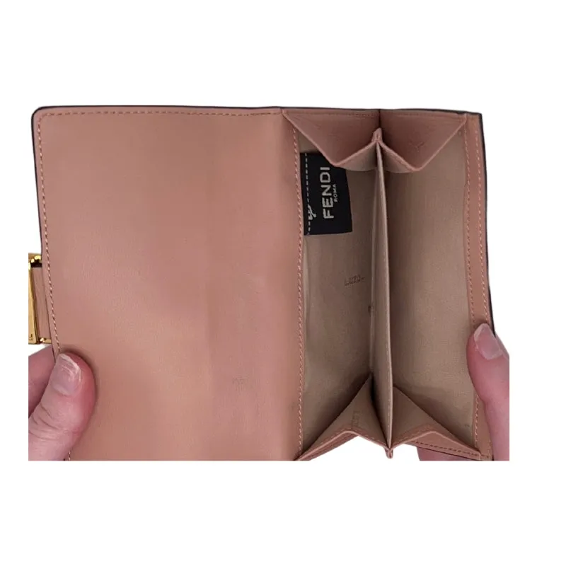 Fendi Pink FF Nappa Leather Wallet