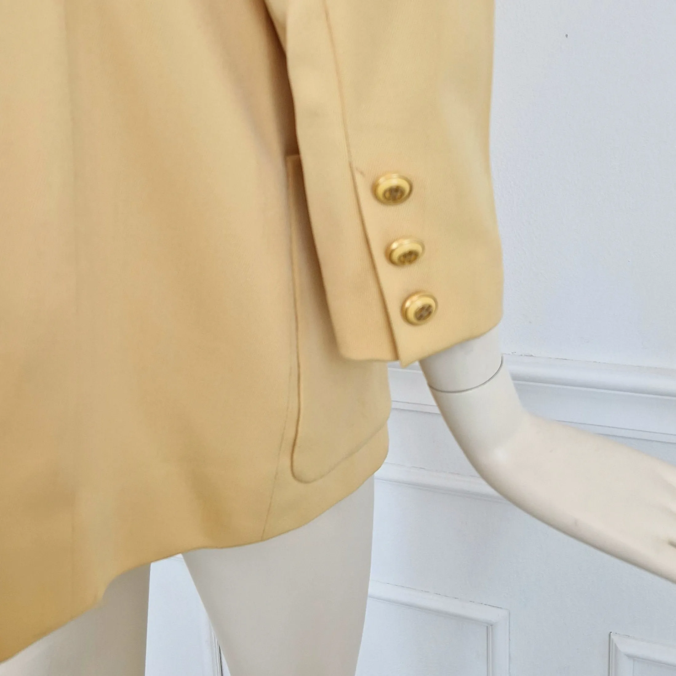 Giacca Celine vintage gialla