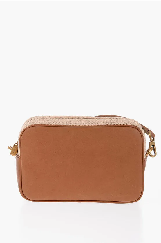 Golden Goose Crochet and Leather STAR Crossbody Bag Unica One size