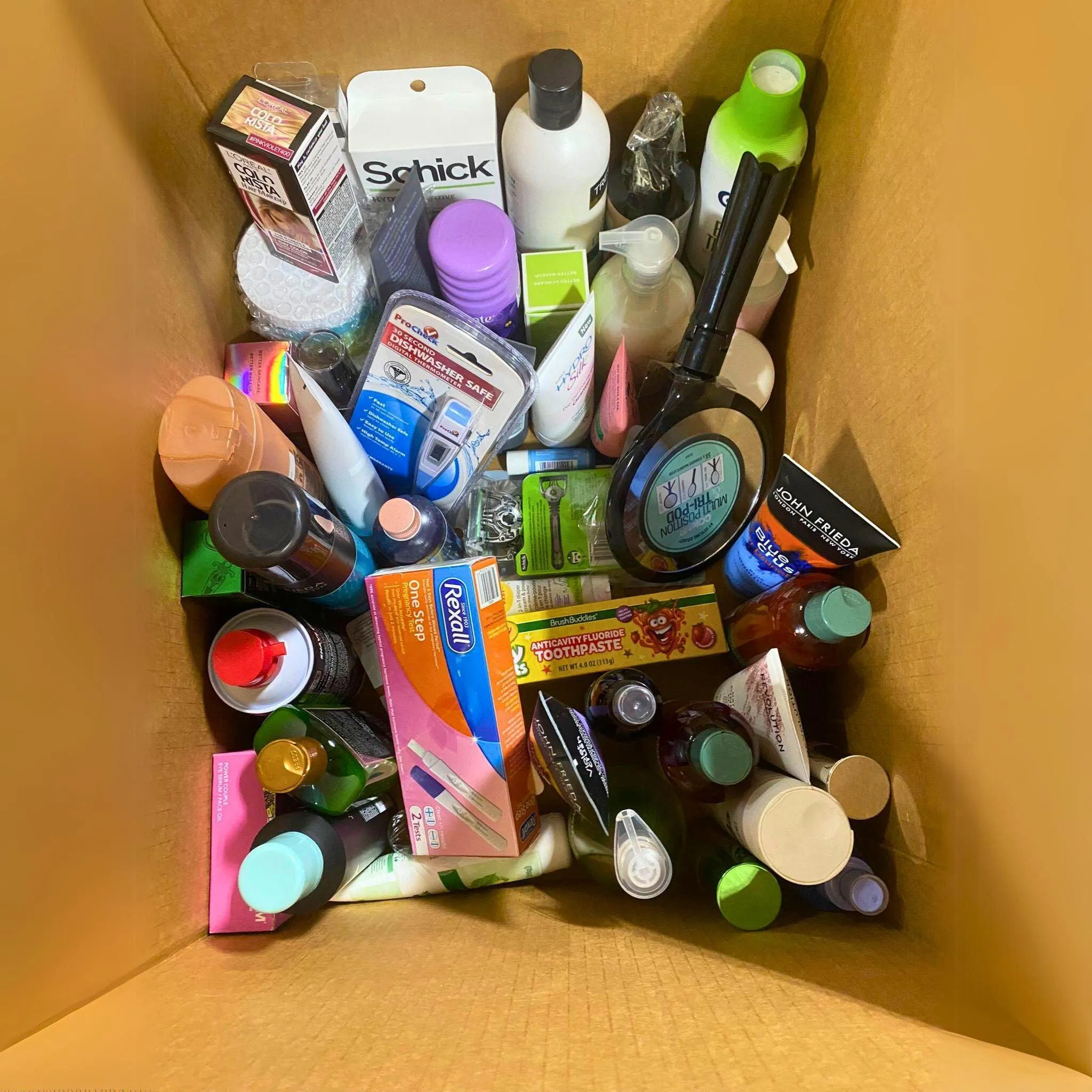 Health And Beauty with John Frieda, Suave, Rexall, Revolution, Schick, Nivea (100 Pcs Lot)