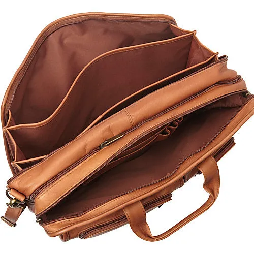 Le Donne Leather Expandable Multi Function Briefcase