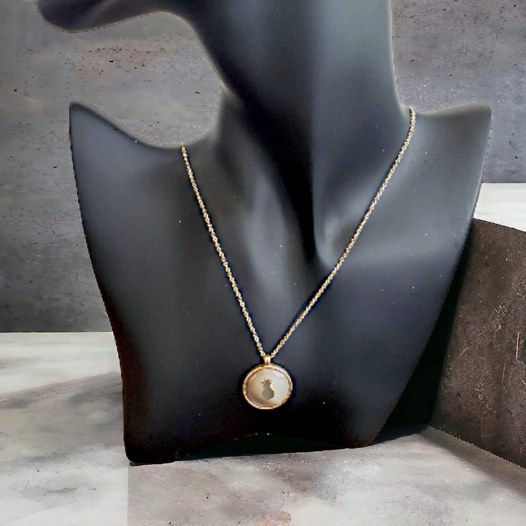 LUCKY BRAND Abalone Pineapple Necklace