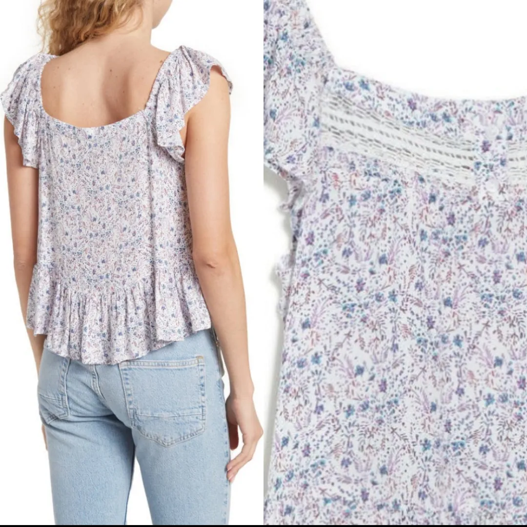 LUCKY BRAND Floral Phoebe Top
