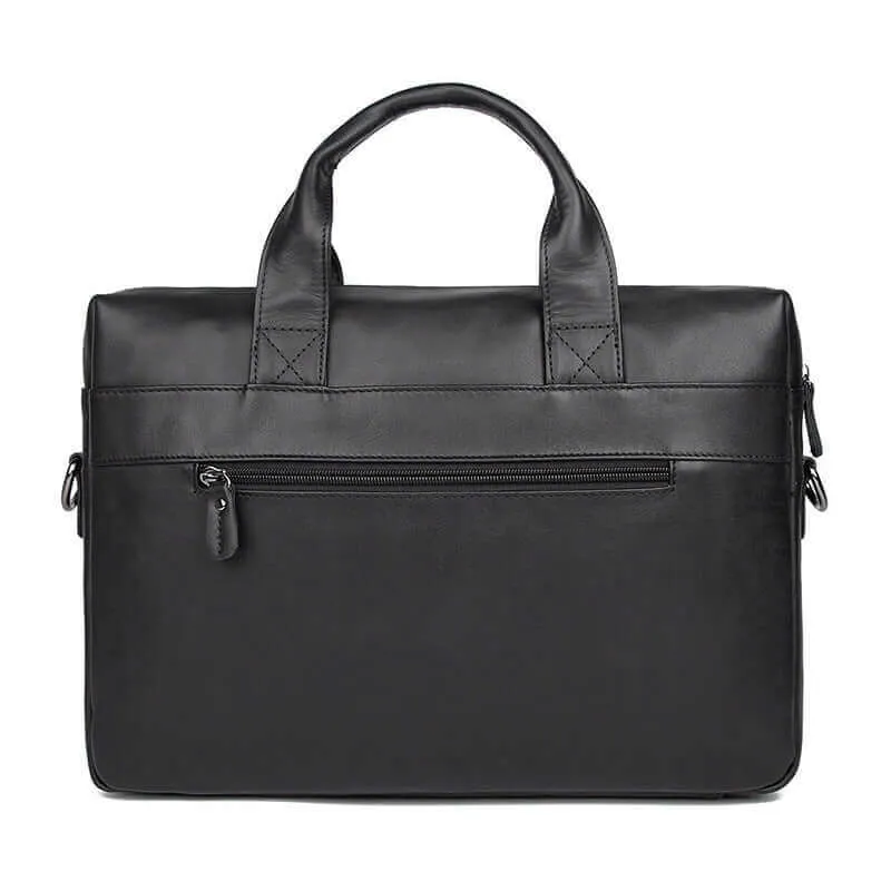 Men's Genuine Leather Business Laptop Bag – Compact & Stylish