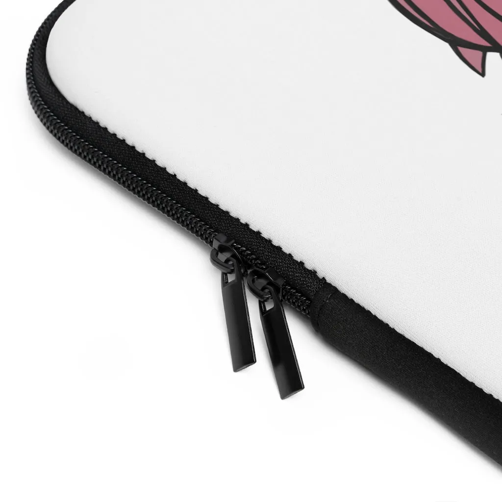 Pink Unicorn Head Laptop Sleeve