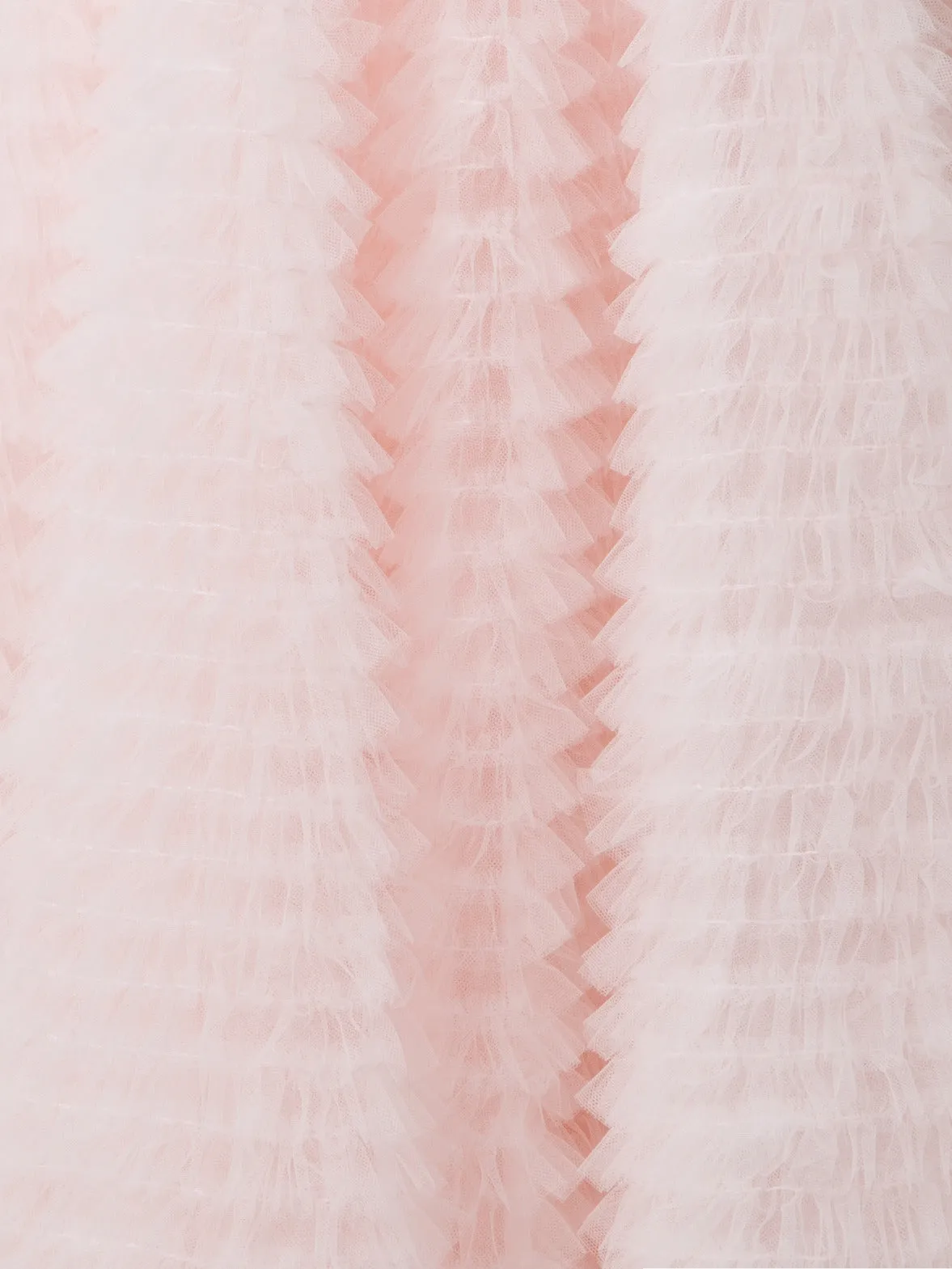 Ruched Tulle Maxi Skirt