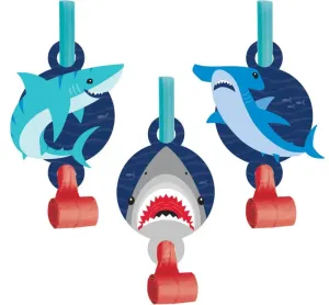 Shark Party Blowouts - 8 Pkt