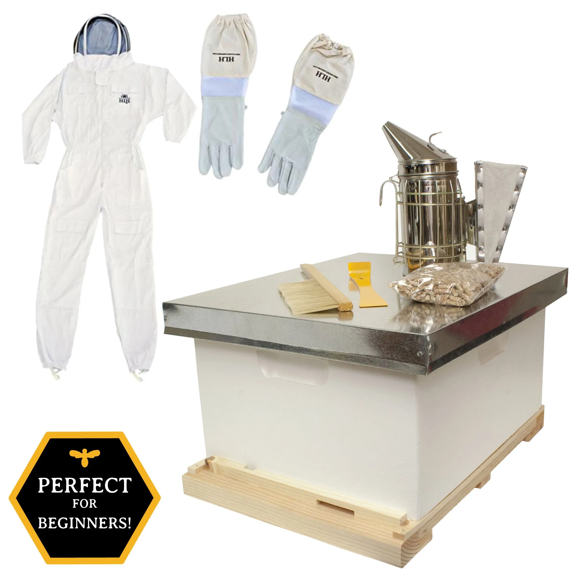 Small Backyard Beekeeping Kit with Accessories & Clothing