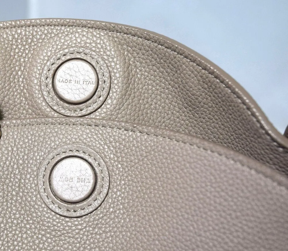 The Row | "Duplex" Pebbled Calfskin Hobo Bag