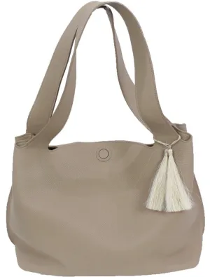 The Row | "Duplex" Pebbled Calfskin Hobo Bag